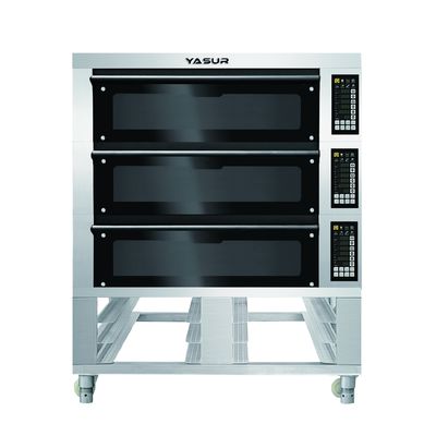 Bolio Fırın Katlı Fırın Yasur 3 Katlı 9 Tepsili 18&quot;X26&quot; Pizza Fırını Elektrikli Ticari