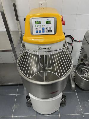 110 Pound Spiral Hamur Karıştırıcı Paslanmaz Çelik Çift Hızlı Spiral Hamur Makinesi