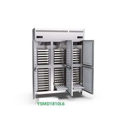45 Tepsi Frost Ücretsiz Ticari Dikey Dondurucu 220v 6 Kapılı Dik Soğutucu