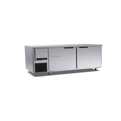 1200×700×800mm Ticari Masa Üstü Dondurucu 260l 200w Çalışma Tezgahı Dondurucu İki Kapılı