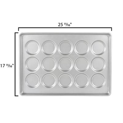 RK Bakeware Çin 3 İnç Sırlı Alüminyumlu Çelik Hamburger Çörek Pan Pişirme Tepsisi