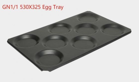 Foodservice Kombi Fırın Gastronorm GN 1/1 Yapışmaz Alüminyum Yumurta Pişirme Tepsisi 530x325mm