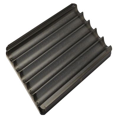 600x400 Alüminyum Fırın Tepsisi 800X600 18X26 İnç Baget Ekmek Pişirme Tepsisi Ticari Yapışmaz