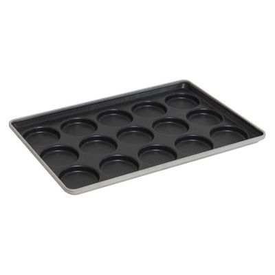 Sırlı Alüminyum Fırın Tepsisi NSF 41005 15 Kalıp Muffin Üst Fırın Tavası Hamburger Çöreği