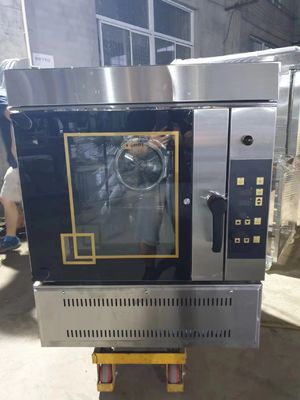 Yasur Beş Tepsi Ticari Gazlı Konveksiyonlu Fırın 40X60cm Ekmek ve Pasta Pişirme İçin Hızlı Isıtma Hızı Kullanın
