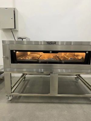 3.5kw Fırın Katlı Fırın Avrupa Tarzı 3 Tepsi Tek Katlı 40X60cm Tepsiler