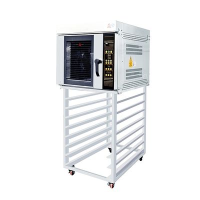 Sıcak Hava Fırın Konveksiyonlu Fırın Masa Üstü Beş Tepsi 18 &quot;X26&quot; 12.5Kw Kurabiye, Crossiant, Tars için