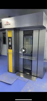Yasur Elektrikli Döner Raflı Fırın Çift Raflı 36 Tepsi 18X26 &quot;Ekmek Kek Ve Pizza