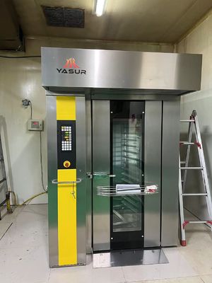 40x60cm Fırın Rafı Fırın Dizel Döner Fırın Çift Raf 36 Tepsi Ekmek Kek Pizza Pişirmek İçin