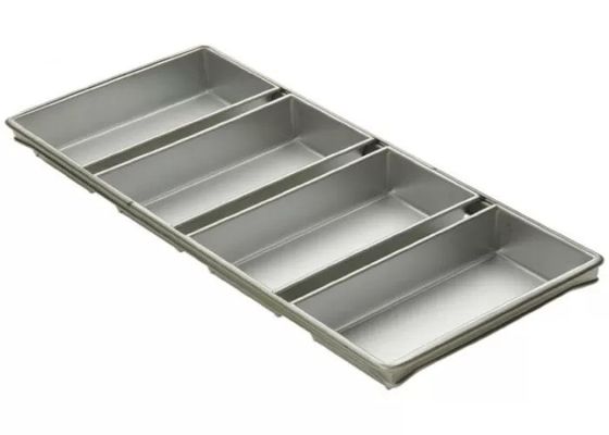 Foodservice NSF Ticari 9 '' Pullman Ekmek Tavası / 4 Kayış 5-5/8 3-1/8-İnç Ekmek Tavası Seti