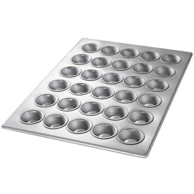 Mikrodalga Foodservice NSF 26200 Alaşımlı Mini Bundt Kek Tavalarında Gümüş Yivli Alüminyum Pişirme Tepsisi