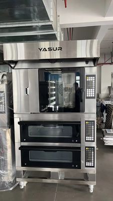 Pizzahut Dominos Fırın Katlı Fırın 3 Güverte 220V/380V 6&quot; 9&quot; 12&quot; Yuvarlak Pizza Tavaları için