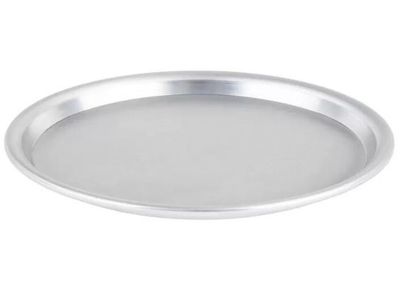16 &quot;Alüminyum Fırın Tepsisi NSF Coupe Tipi Pizza Tepsisi Geniş Kenarlı Pizza Tavası