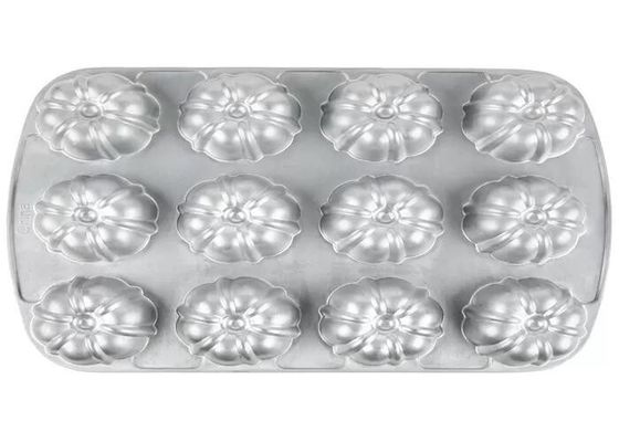 Foodservice NSF Bölmesi Bundtlette Ticari Sınıf için 12 Kalıp Yapışmaz Alüminyum Muffin Tava